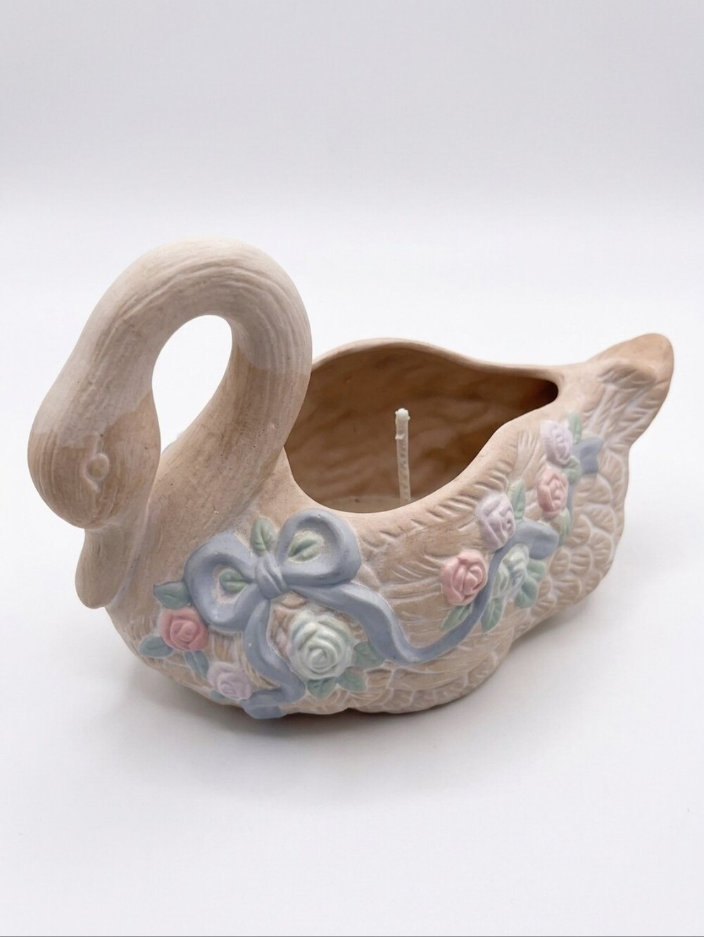 Vintage 1988 CBK LTD Ceramic Swan Planter